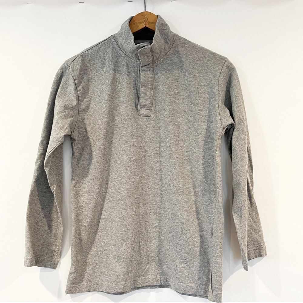 ANA Air Nippon Men's Grey Pullover Mock Neck Medium